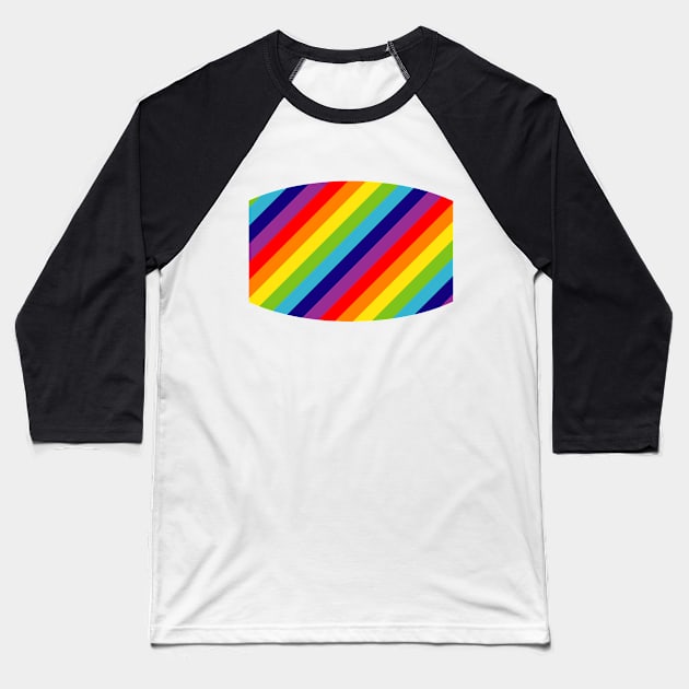 Rainbow Stripe Love Baseball T-Shirt by KindlyHarlot